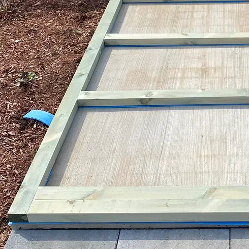 Position starter strips supplied face down on your foundation base